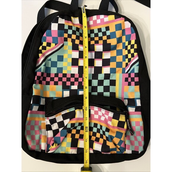UGG Canvas Australia Dannie II Backpack Multicolored Checkered Pattern Pre-Owned - Picture 8 of 11